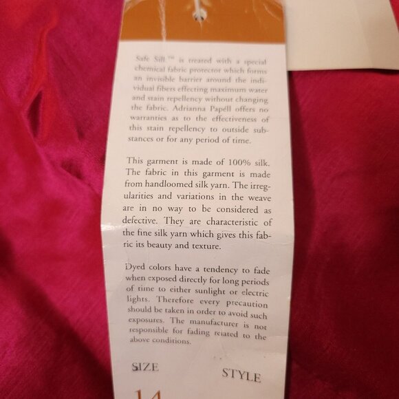 Adrianna Papell Safe Silk Pink Sleeveless Sheath Dress 14 Cocktail Formal Wear - Picture 7 of 7